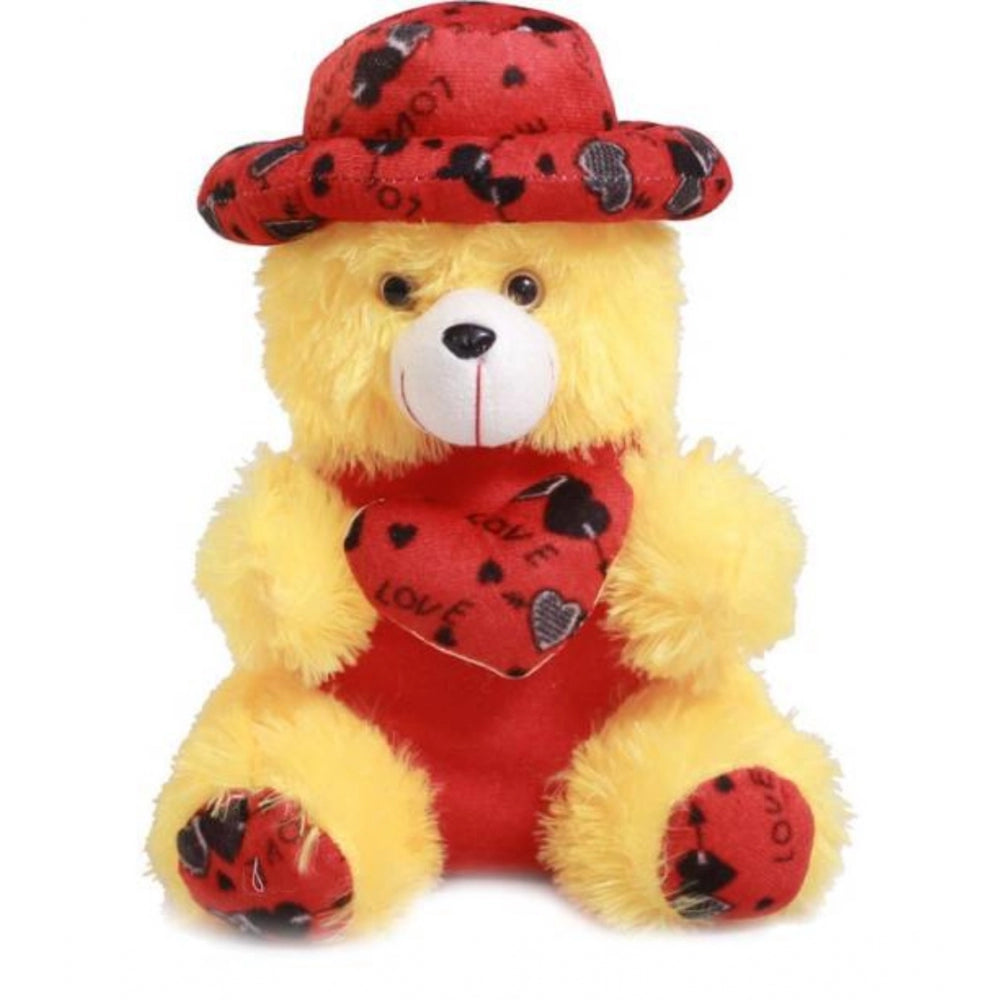 Amfyn Heart Cap Teddy Bear (Yellow)