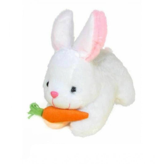 Amfyn Rabbit with Carrot Lovable Toy (White)