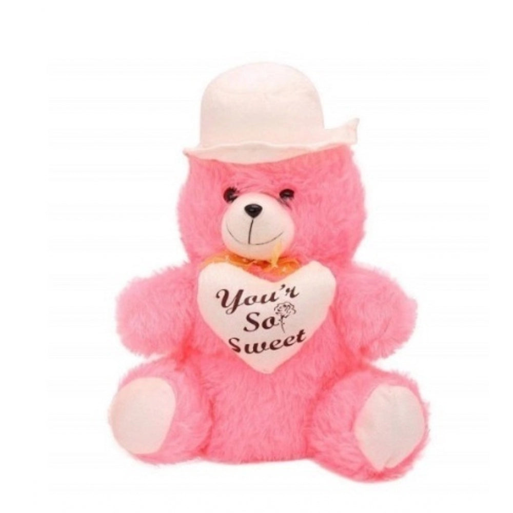 Amfyn Heart Cap Teddy Bear (Pink)