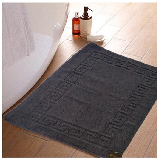 Fashion Solid Cotton Hotel Bathmats (Grey)