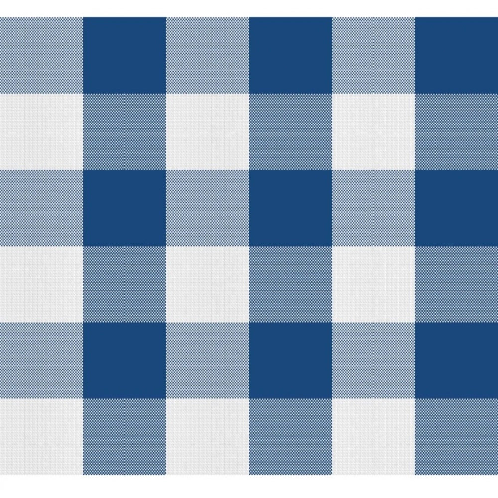 Fashion Checkered Cotton Place Mats Sets (Royal Blue)