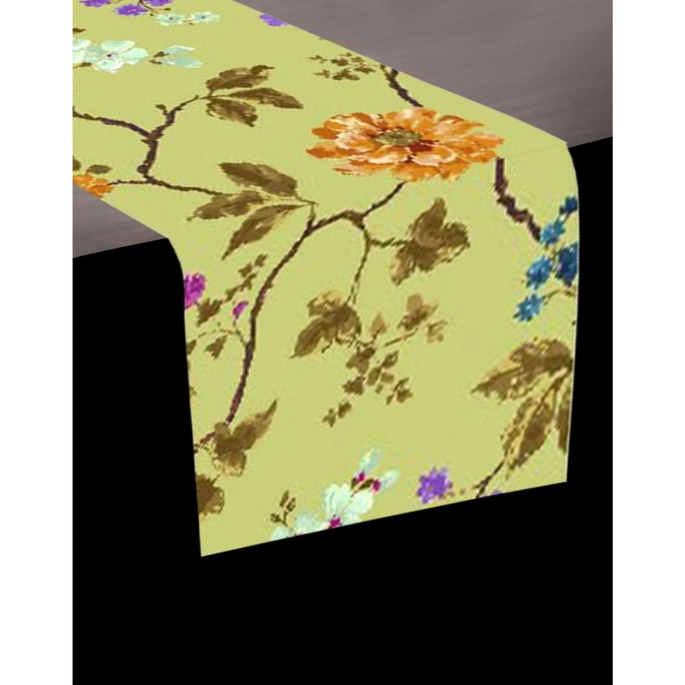 Amfyn Printed Polyester Table Runners (Mustard)