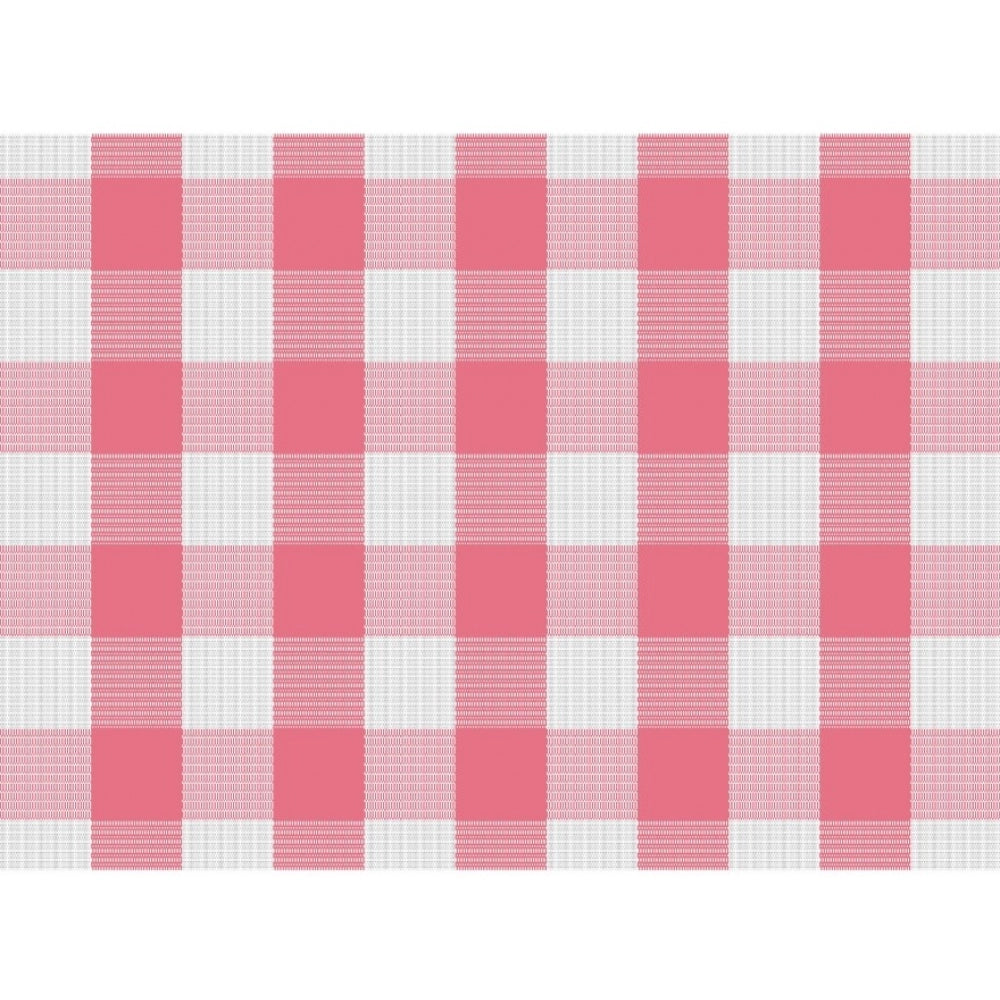 Fashion Checkered Cotton Place Mats Sets (Pink &amp; White)