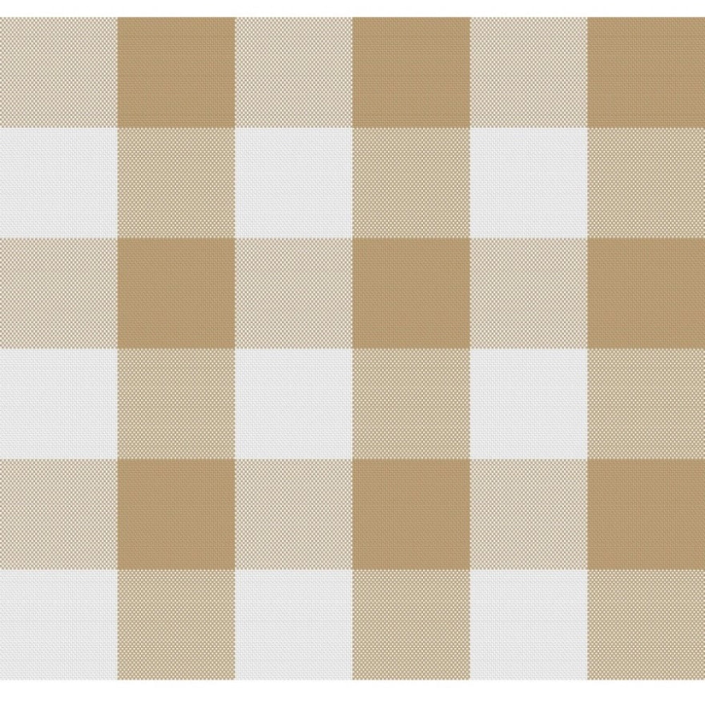 Amfyn Checked Cotton Checks Table Cloth (Beige)