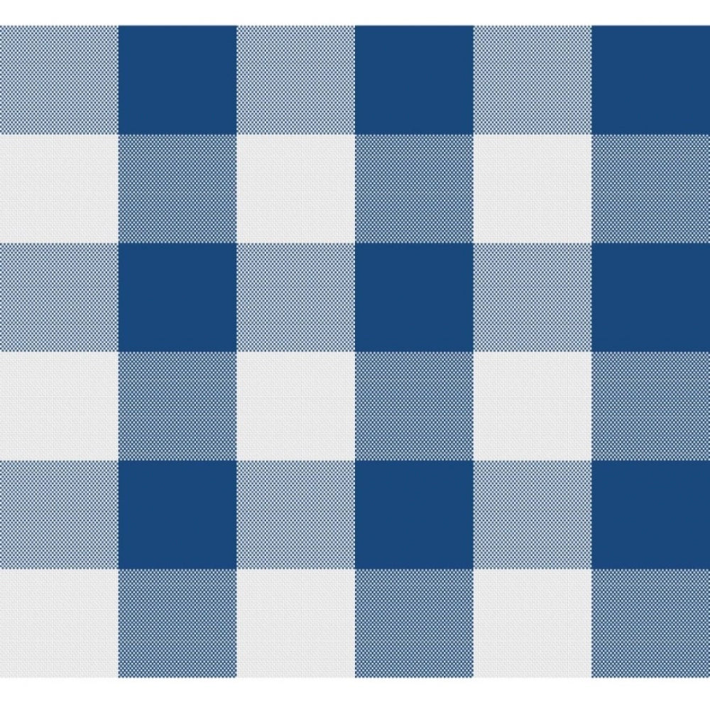 Amfyn Checked Cotton Checks Table Cloth (Blue)