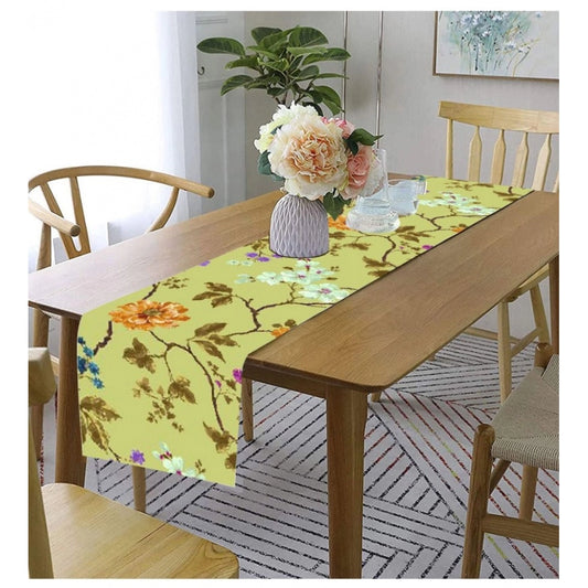 Amfyn Printed Polyester Table Runners (Mustard)