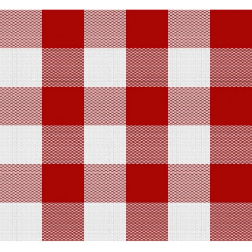 Fashion Checkered Cotton Checks Table Cloth (Red)
