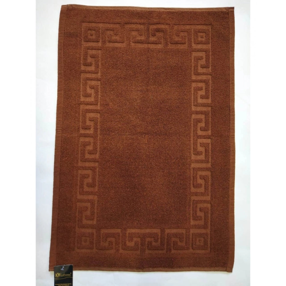 Fashion Solid Cotton Hotel Bathmats (Brown)