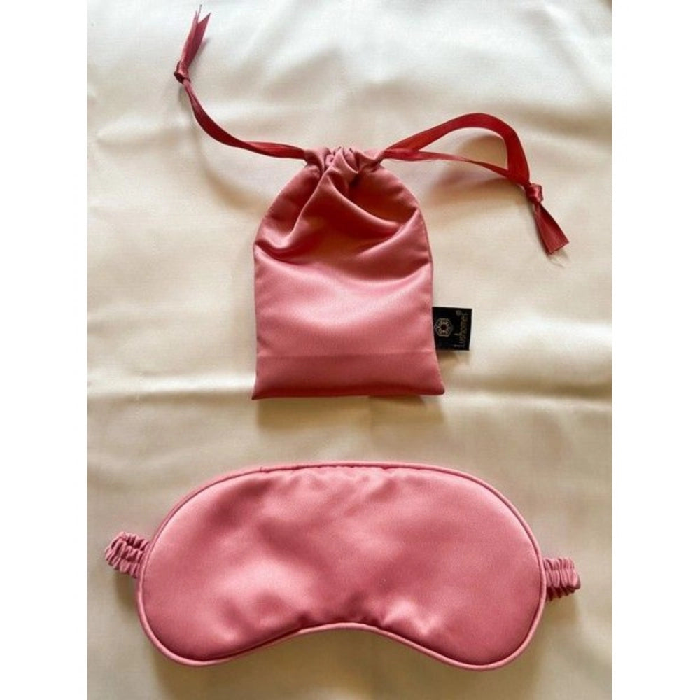 Fashion Solid Satin Silk Eyemasks (Pink)