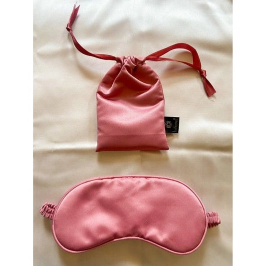 Fashion Solid Satin Silk Eyemasks (Pink)