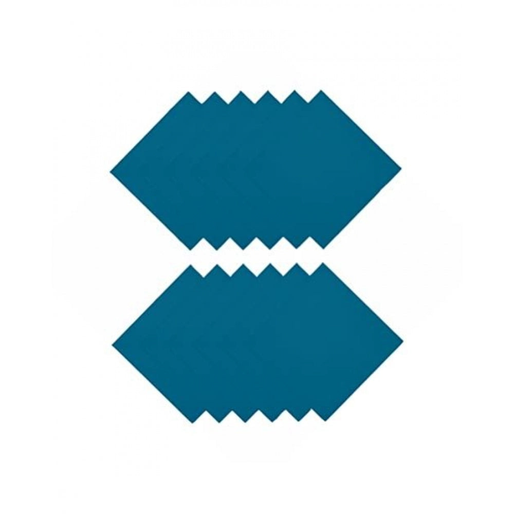 Amfyn Solid Cotton Napkins Sets (Turquoise green)