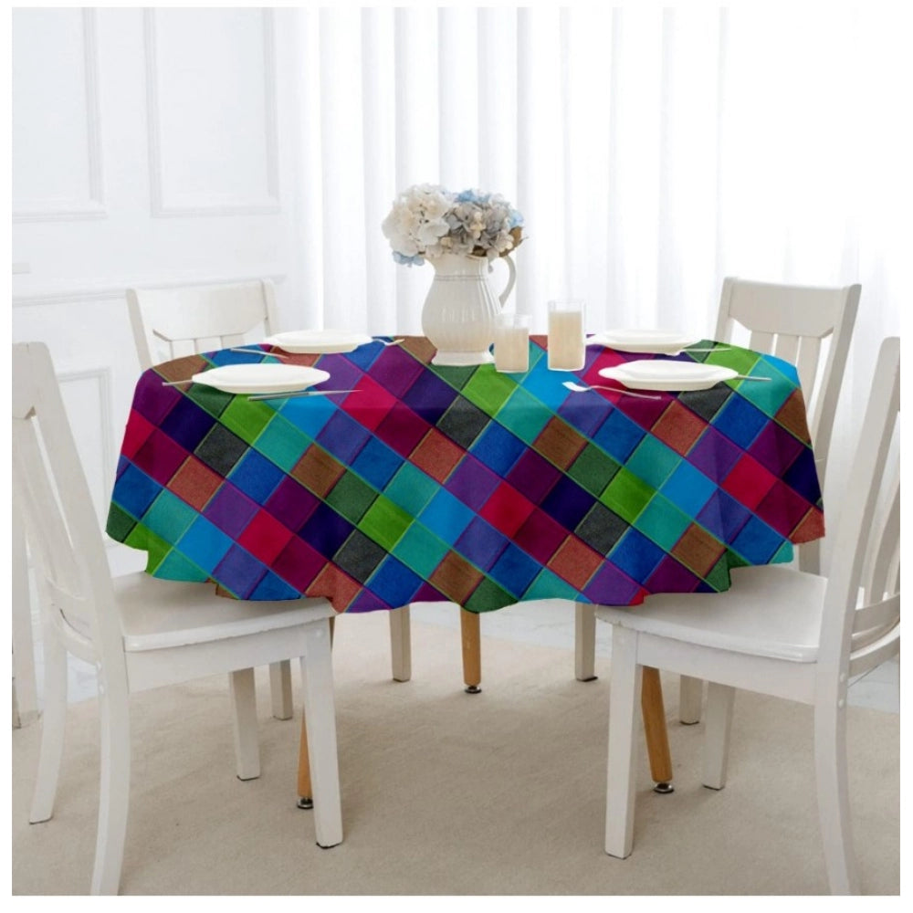 Fashion Checkered Cotton Checks Table Cloth (Multicolor)