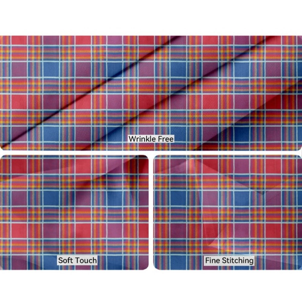 Amfyn Checked Cotton Checks Table Cloth (Multicolor)