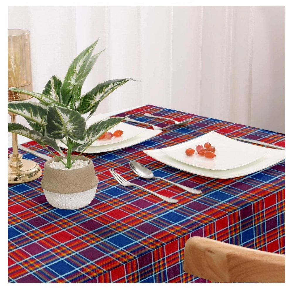 Amfyn Checked Cotton Checks Table Cloth (Multicolor)