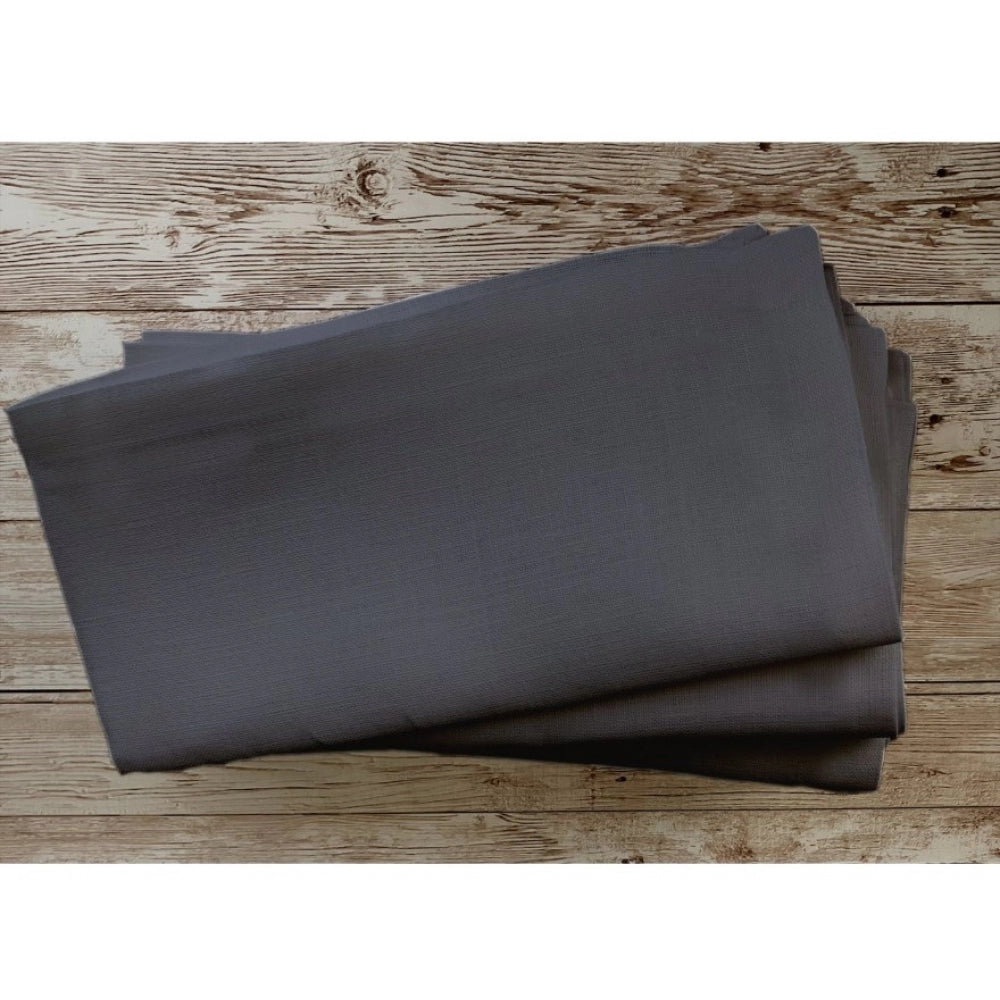 Amfyn Solid Cotton Napkins Sets (Steel Grey)
