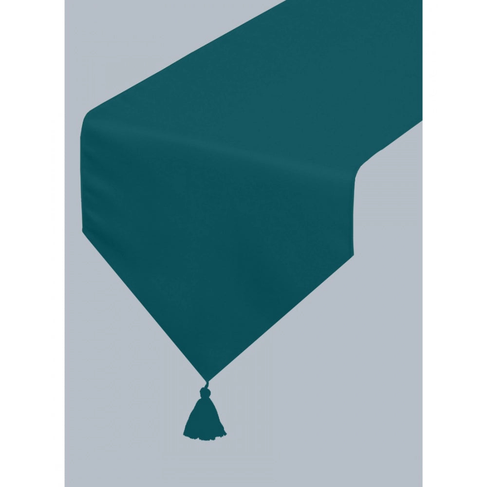 Amfyn Solid Cotton Table Runners (Royal Green)