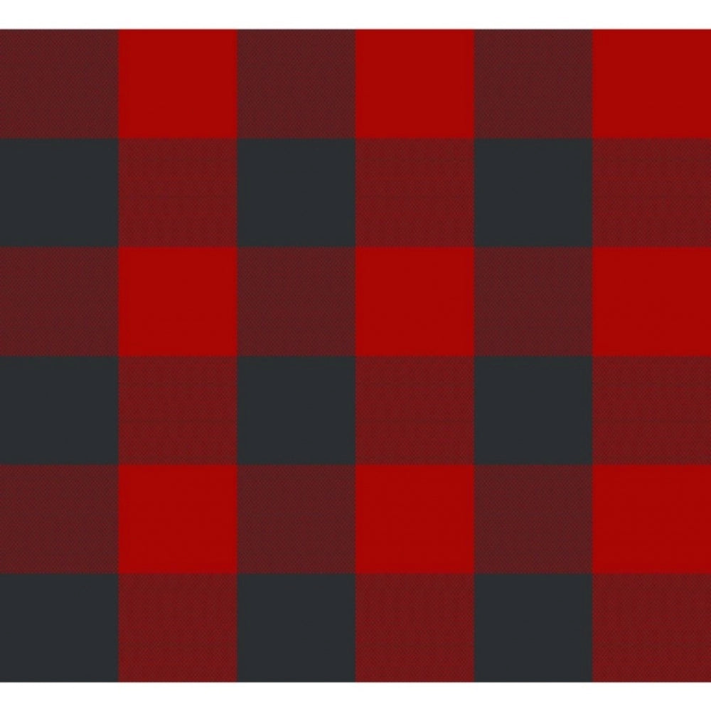 Amfyn Checked Cotton Table Runners (Red &amp; Black)