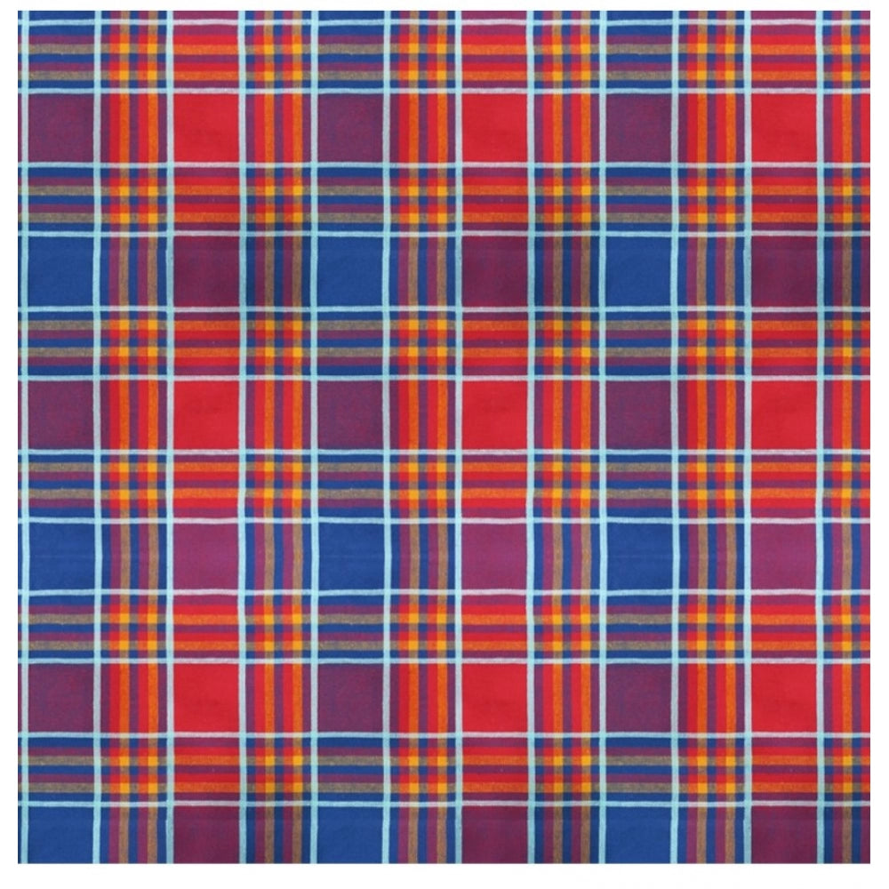 Amfyn Checked Cotton Checks Table Cloth (Multicolor)