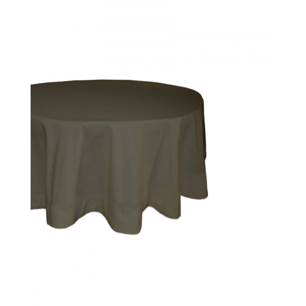 Amfyn Solid Cotton Plain Table Cloth (Dark Grey)