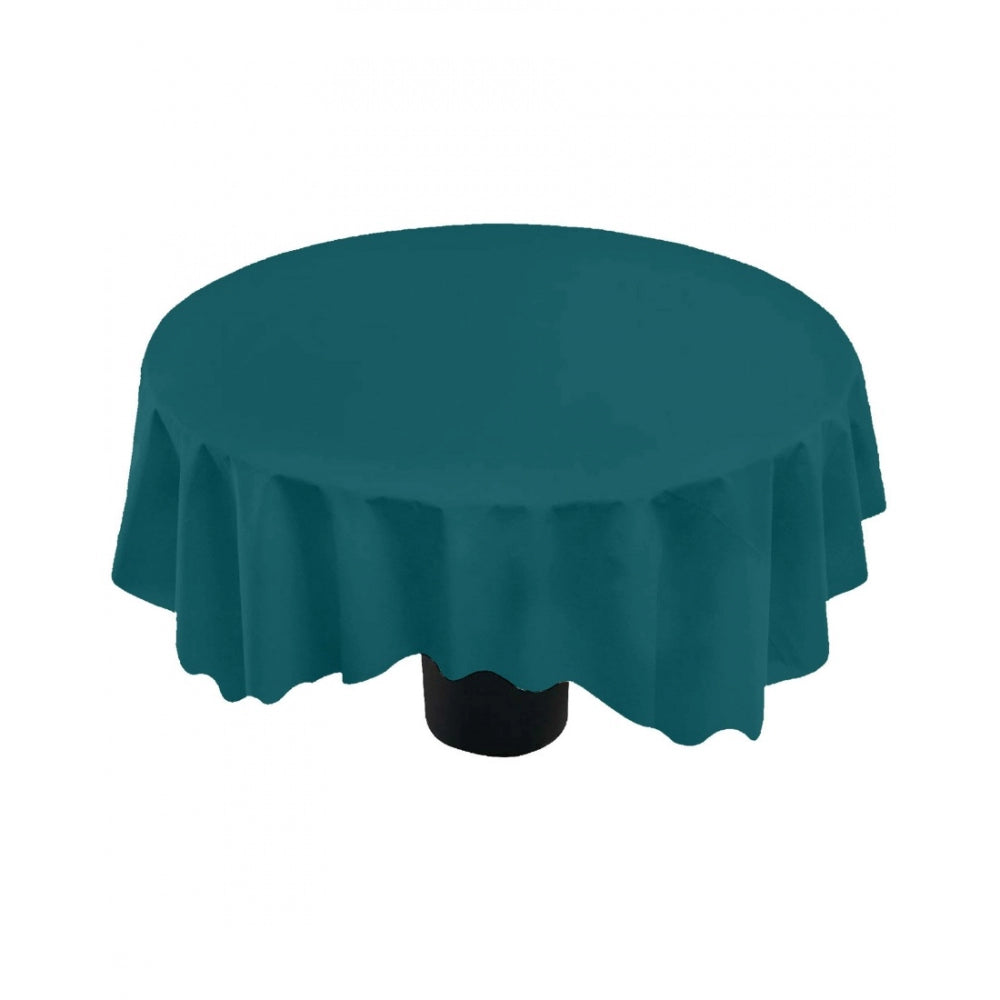 Amfyn Solid Cotton Plain Table Cloth (Royal Green)