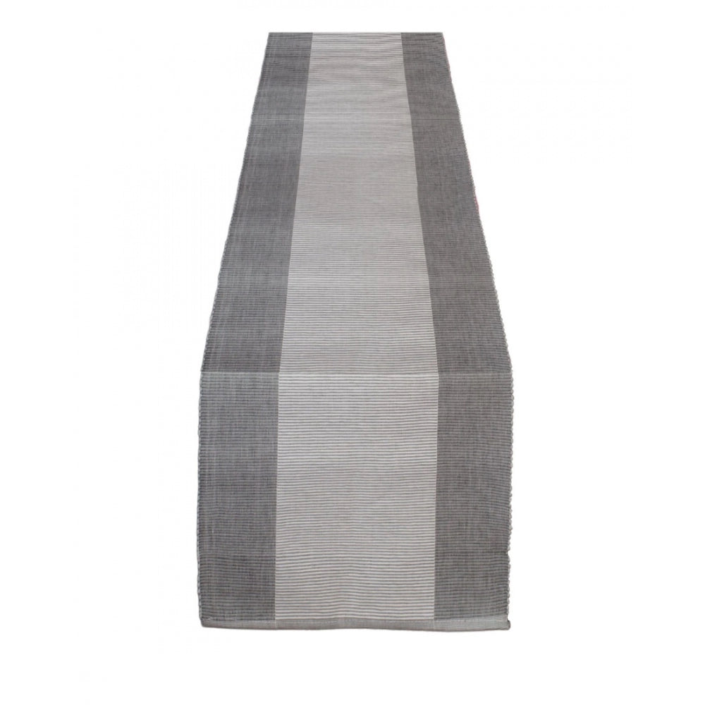 Amfyn Striped Cotton Table Runners (Grey)