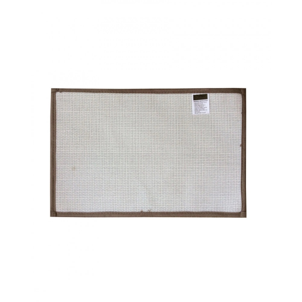 Fashion Solid Polyester Bathmat (Dark Grey)