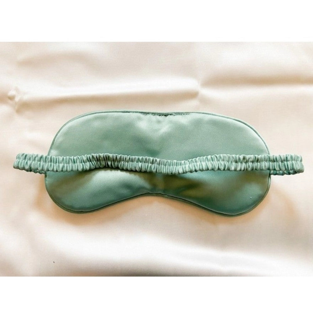 Fashion Solid Satin Silk Eyemasks (Green)