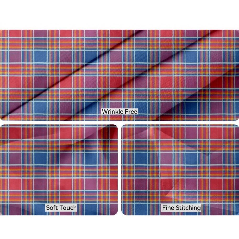 Fashion Checkered Cotton Place Mats Sets (Multicolor)