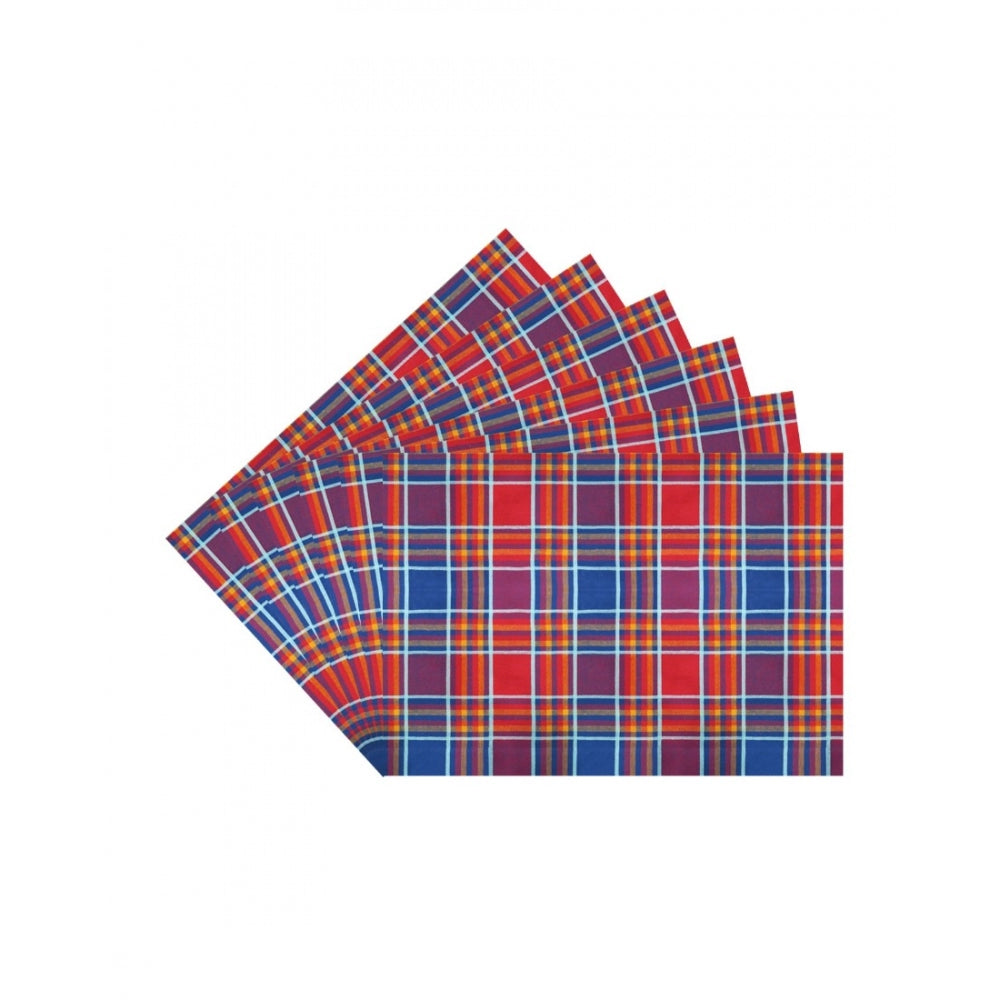 Fashion Checkered Cotton Place Mats Sets (Multicolor)