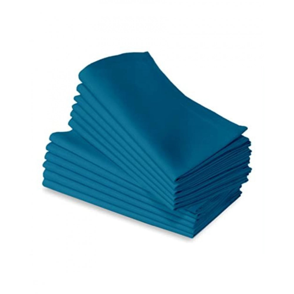 Amfyn Solid Cotton Napkins Sets (Turquoise green)