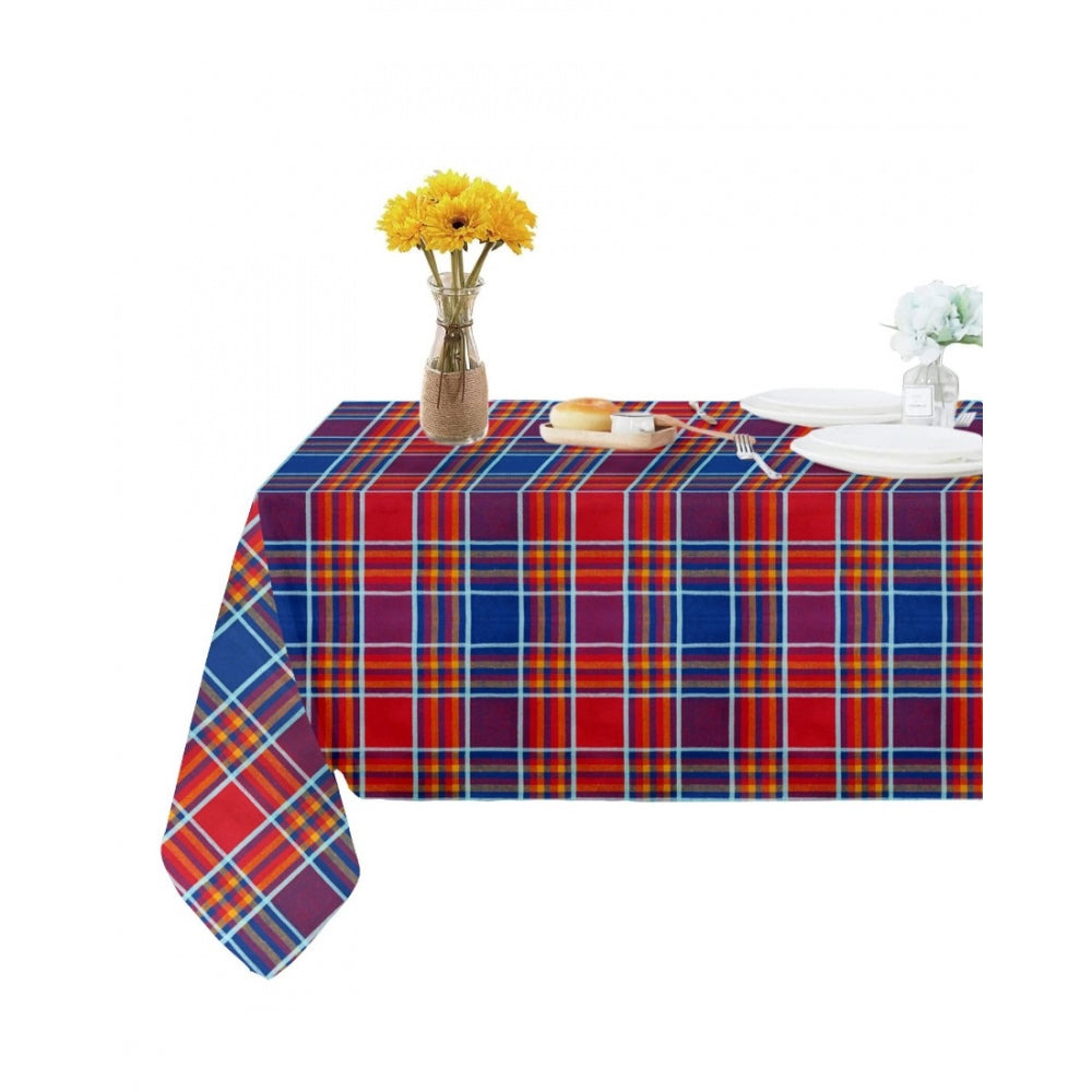 Amfyn Checked Cotton Checks Table Cloth (Multicolor)