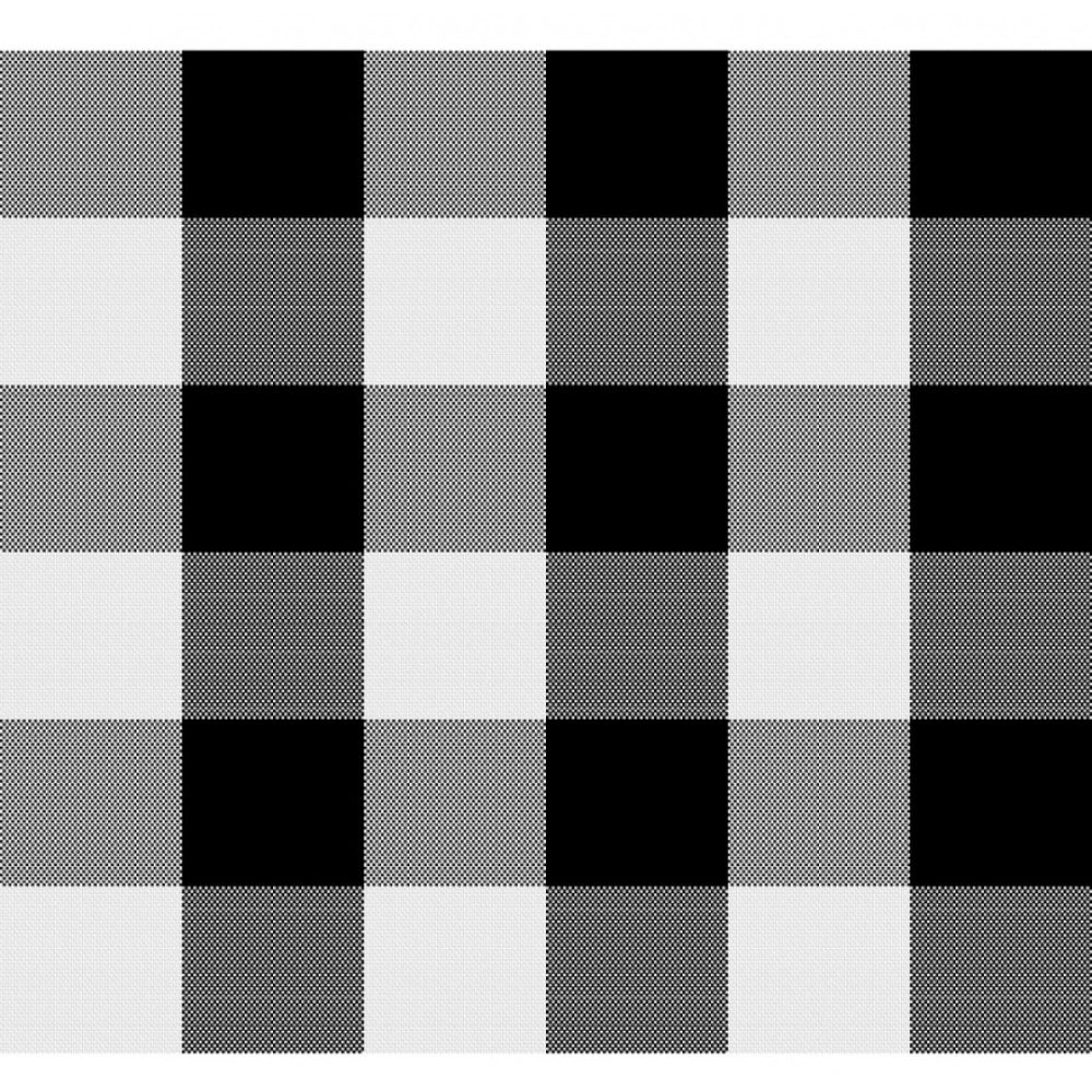 Fashion Checkered Cotton Checks Table Cloth (Black)
