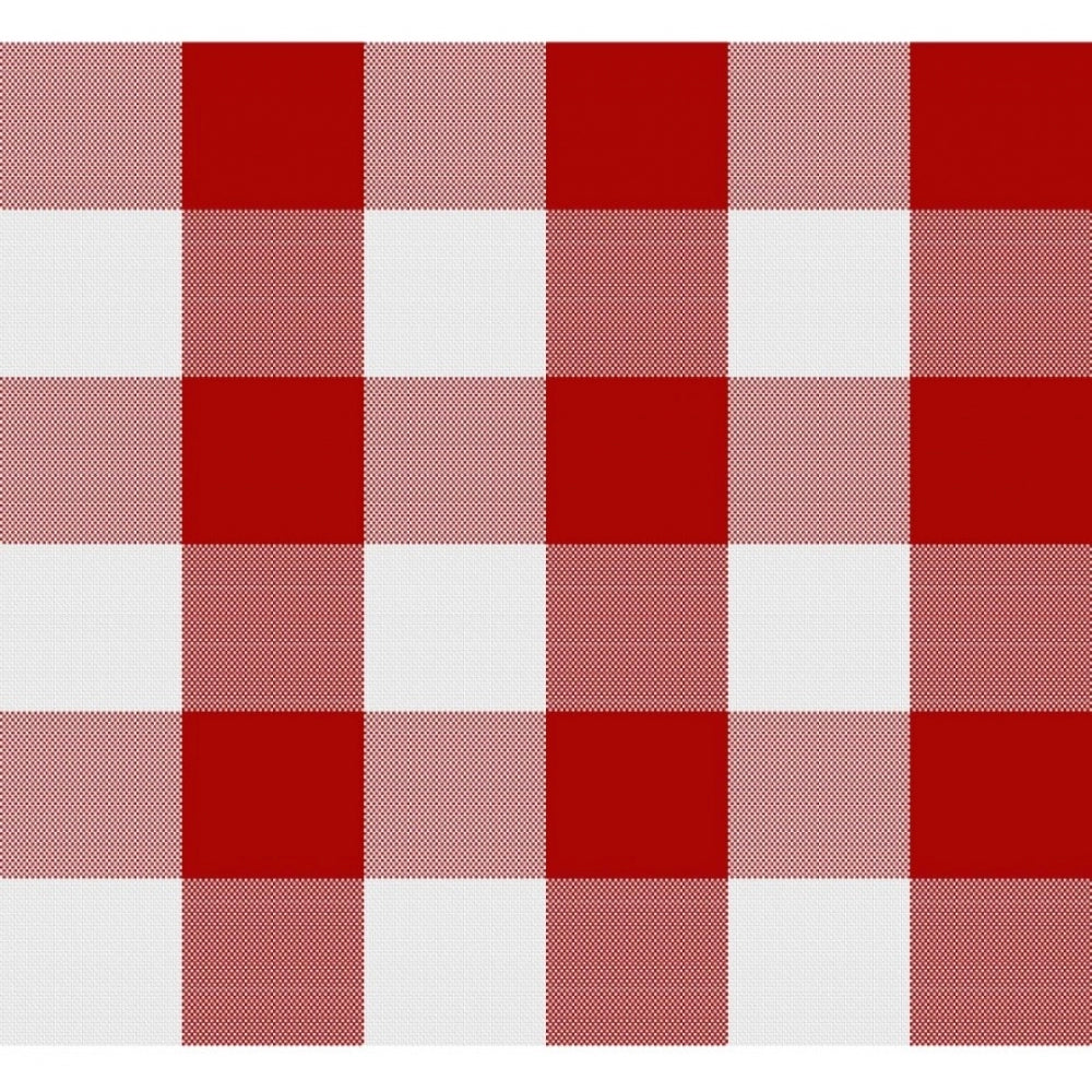 Fashion Checkered Cotton Checks Table Cloth (Red)
