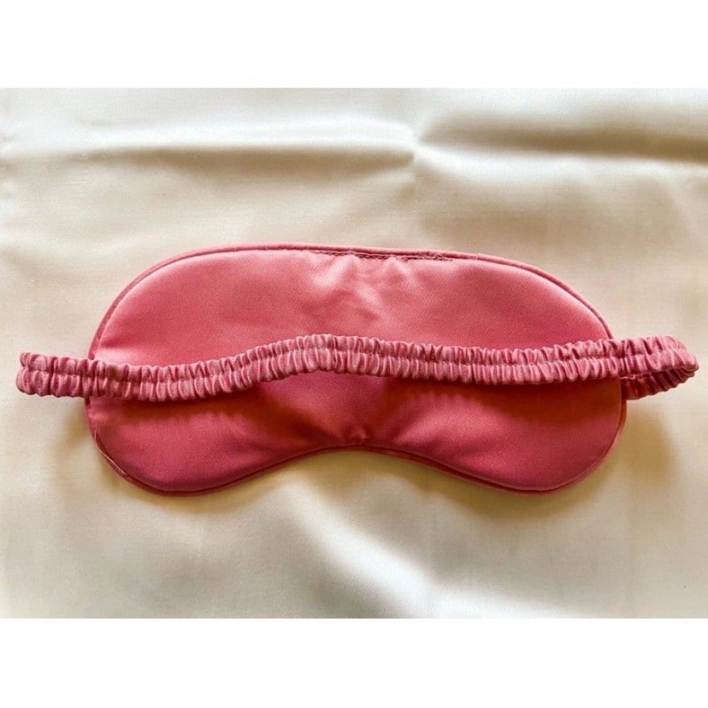 Fashion Solid Satin Silk Eyemasks (Pink)