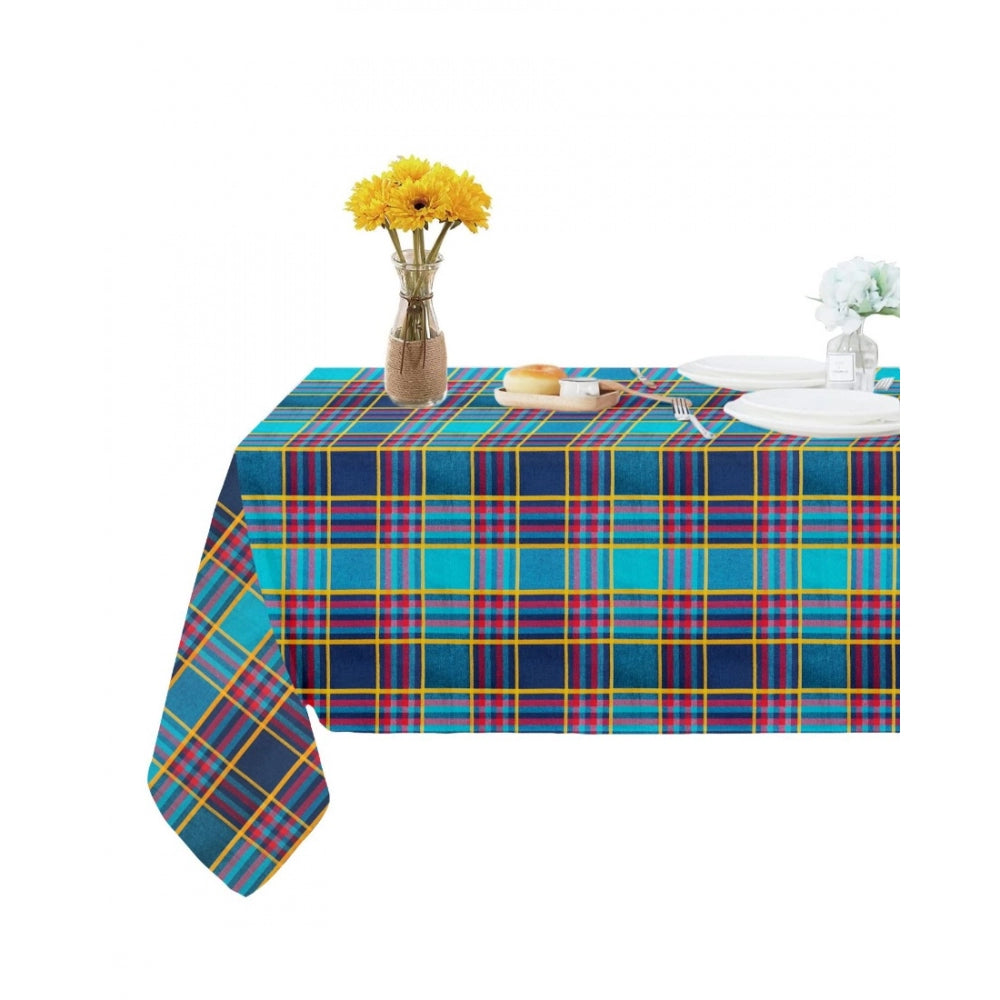 Amfyn Checked Cotton Checks Table Cloth (Multicolor)