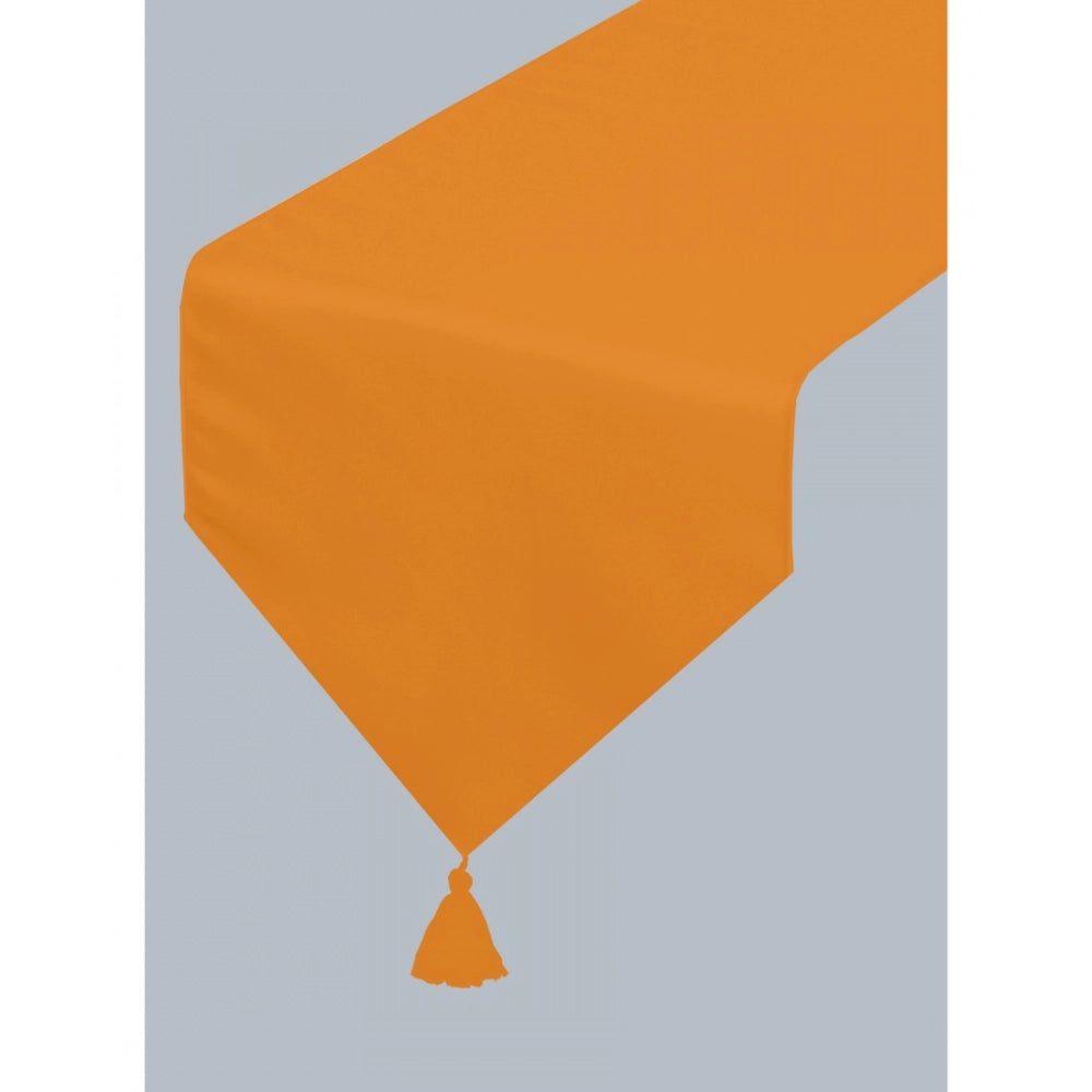 Amfyn Solid Cotton Table Runners (Orange)