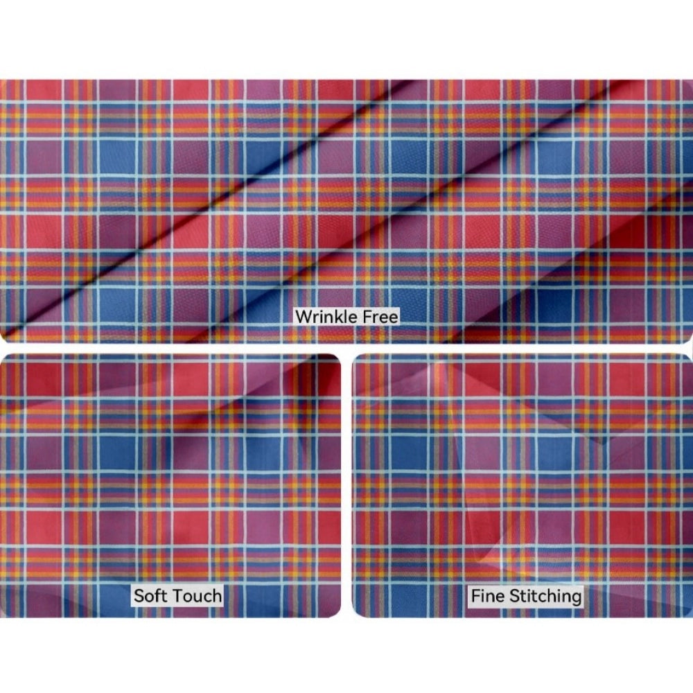 Fashion Checkered Cotton Checks Table Cloth (Multicolor)