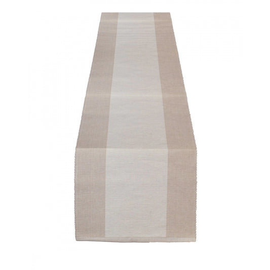 Amfyn Striped Cotton Table Runners (Cream)