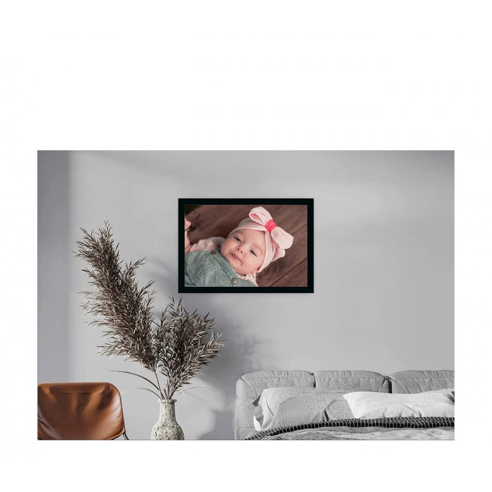Fashion Baby Photo Painting with Synthetic Photo Frame (Multicolor)