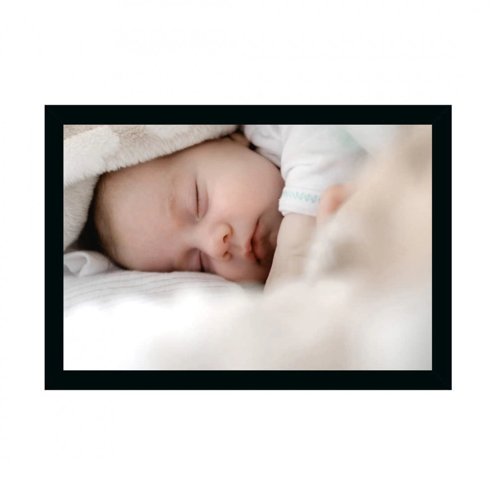 Fashion Baby Photo Painting with Synthetic Photo Frame (Multicolor)