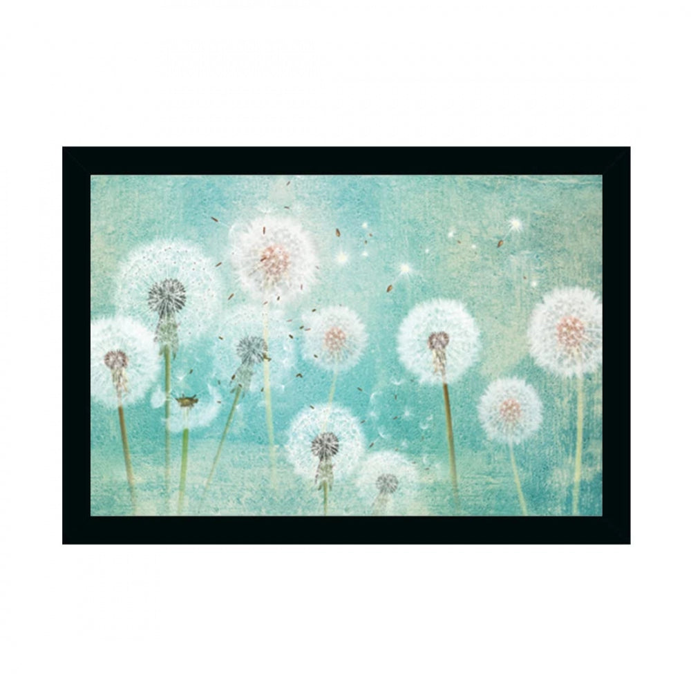 Amfyn Flower Painting Painting with Synthetic Photo Frame (Multicolor)