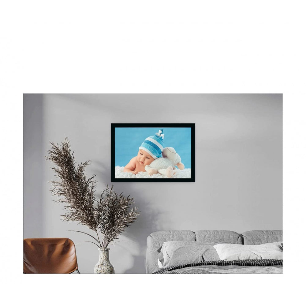 Fashion Baby Photo Painting with Synthetic Photo Frame (Multicolor)
