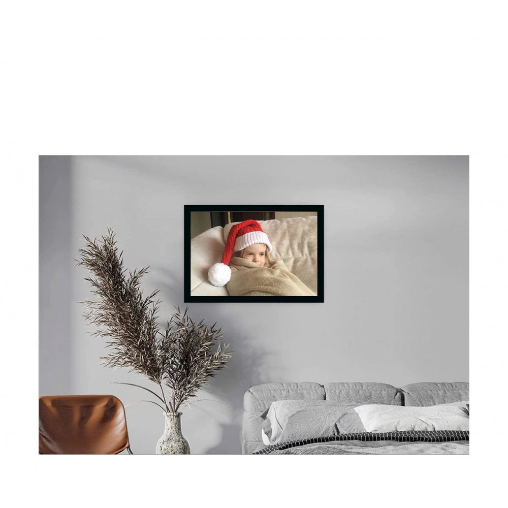 Amfyn Baby Photo Painting with Synthetic Photo Frame (Multicolor)