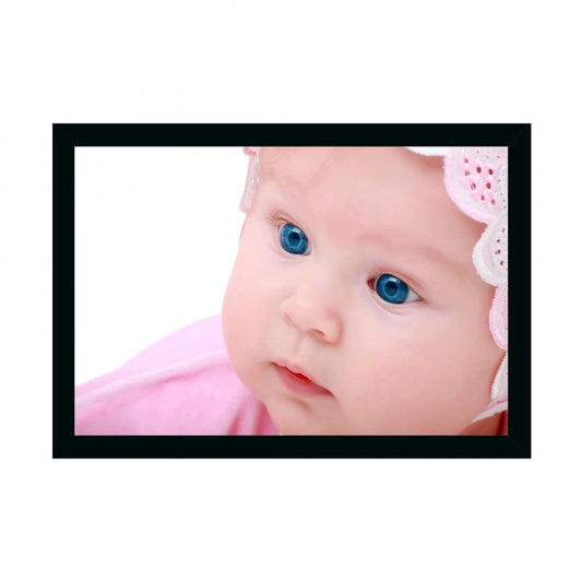 Fashion Baby Photo Painting with Synthetic Photo Frame (Multicolor)