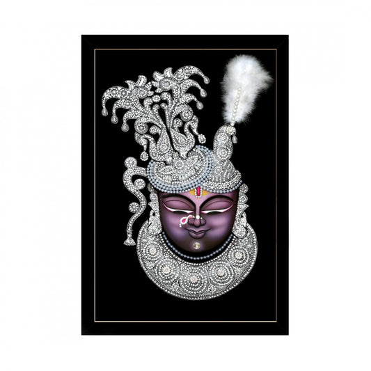 Amfyn Shrinathji Painting with Synthetic Photo Frame (Multicolor)