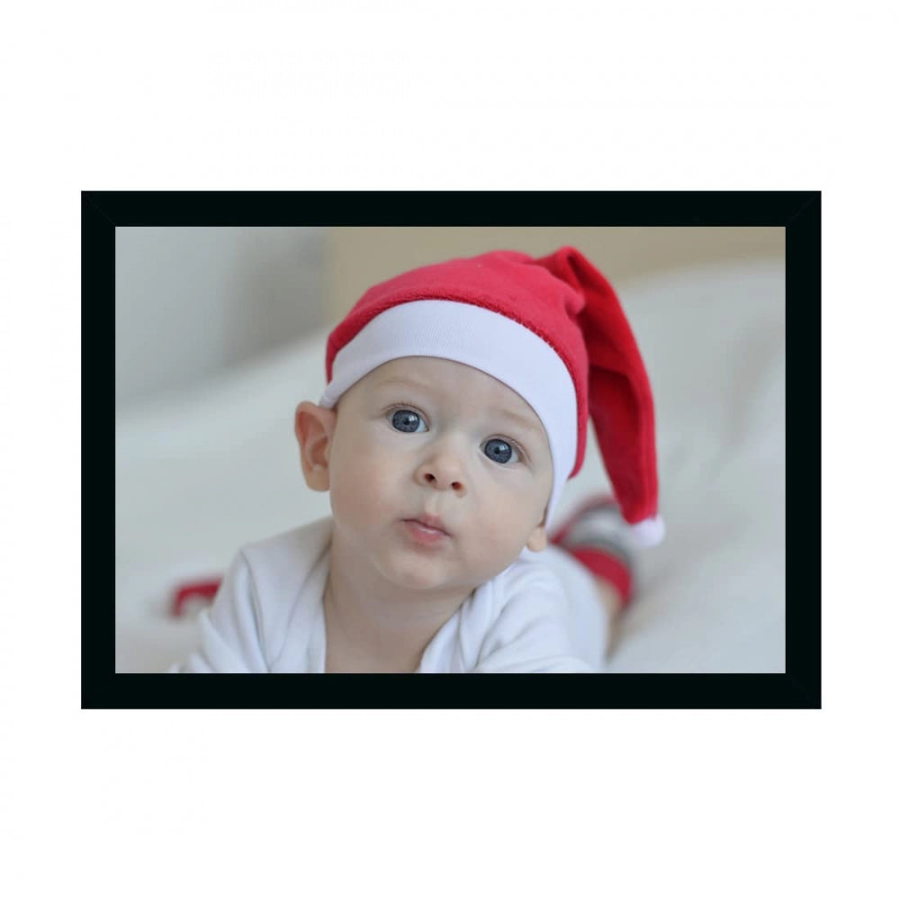 Fashion Baby Photo Painting with Synthetic Photo Frame (Multicolor)