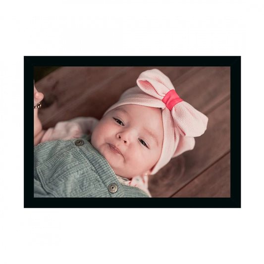 Fashion Baby Photo Painting with Synthetic Photo Frame (Multicolor)