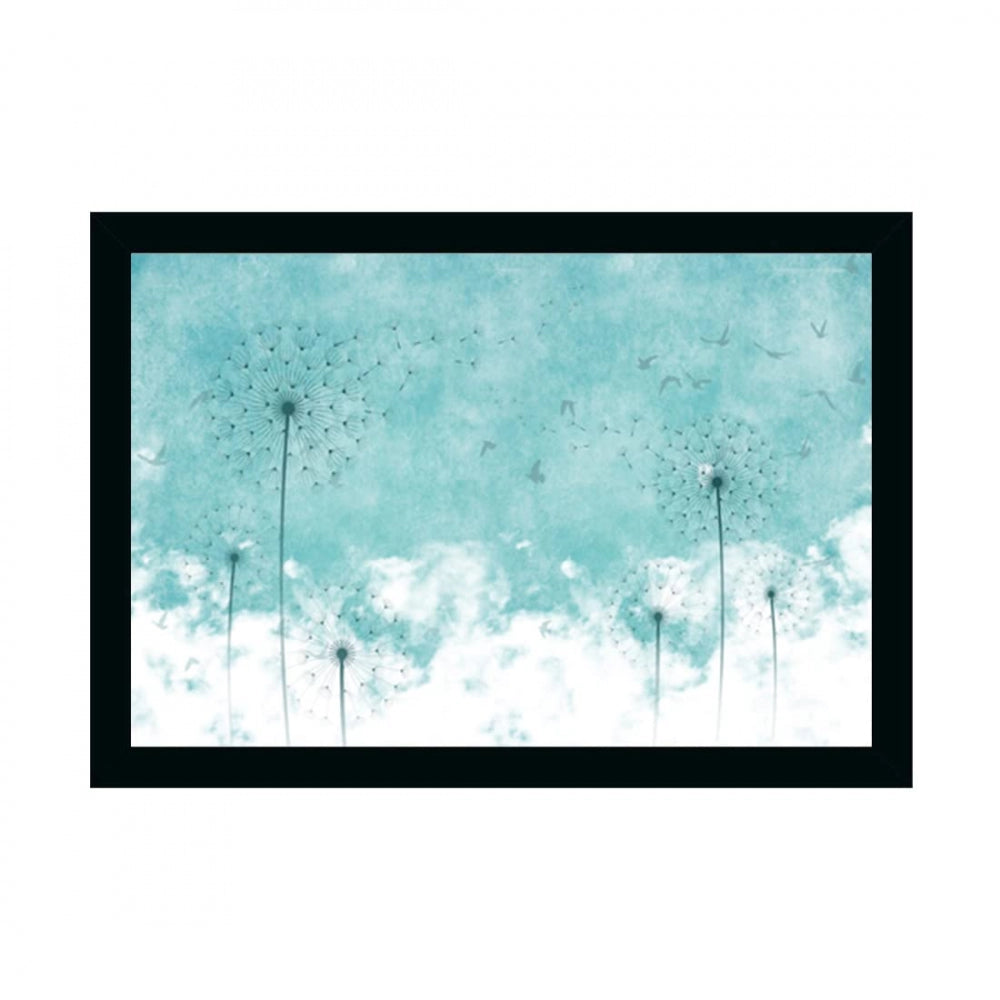 Amfyn Flower Painting Painting with Synthetic Photo Frame (Multicolor)