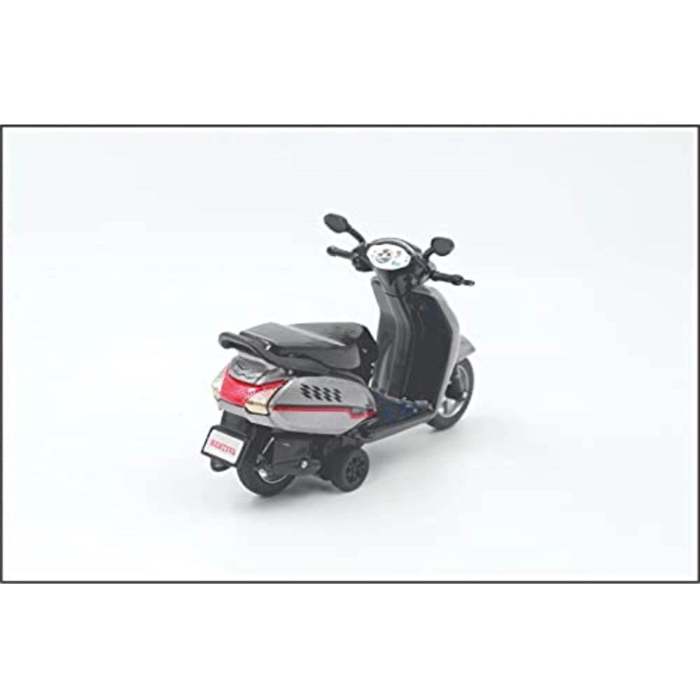 Amfyn Plastic Pullback Activa Scooter (White)