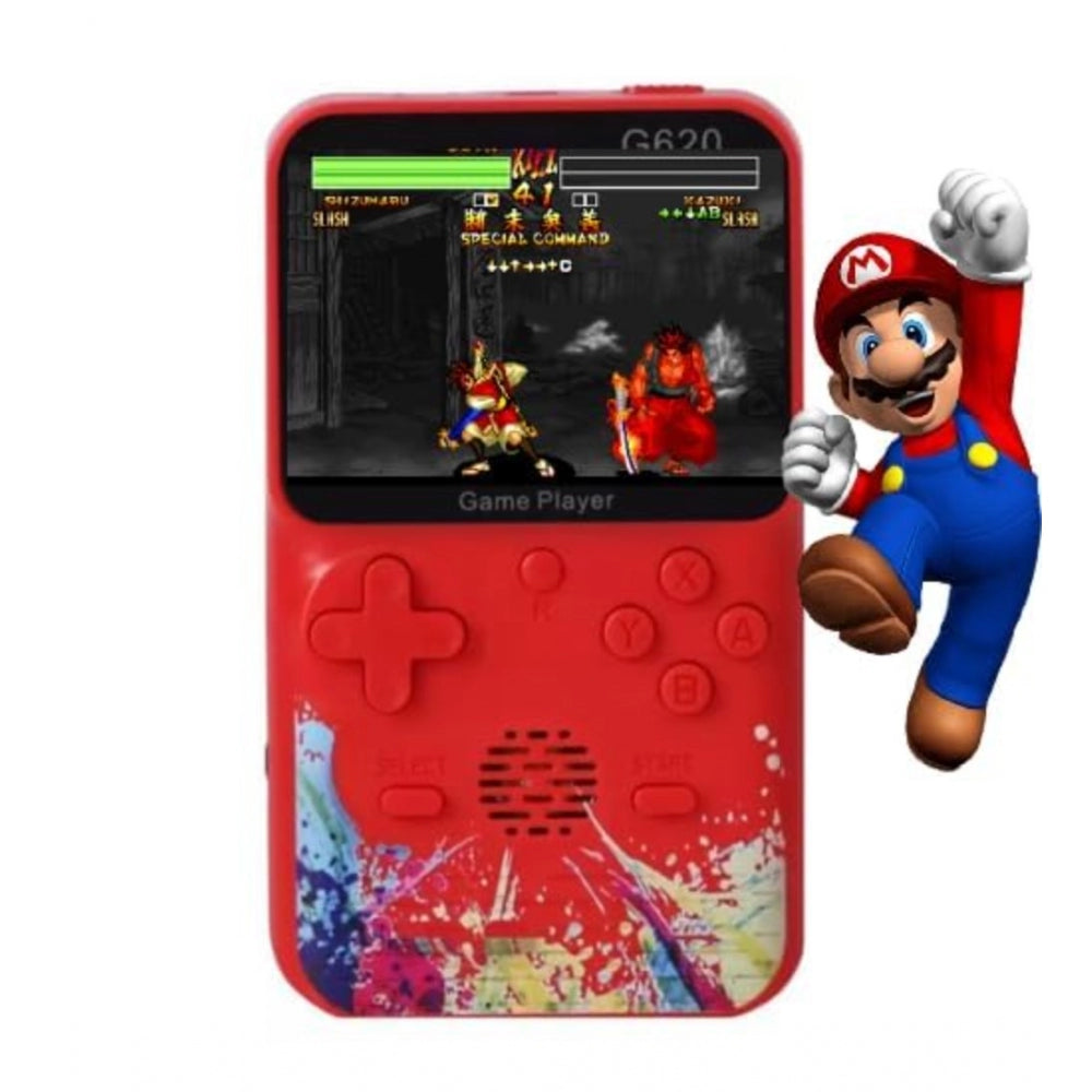 Amfyn Plastic Video Game For Kids Console 500 In1 Classic Games (Red)